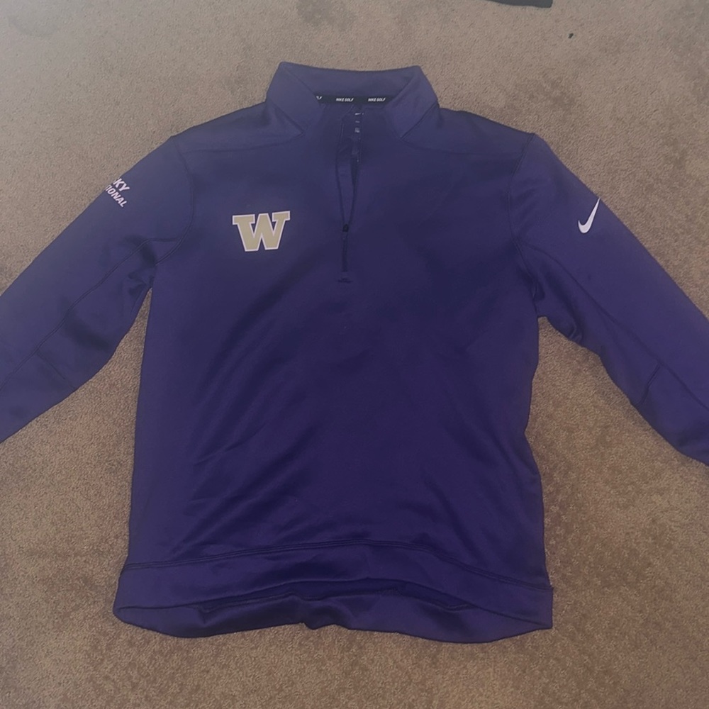 Bright purple Washington athletic Nike quarterzip perfect condition